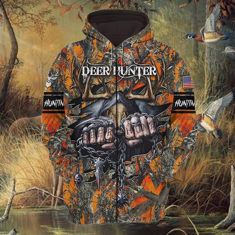 Maxcorners Personalized Name The Special Deer Hunting Hoodie