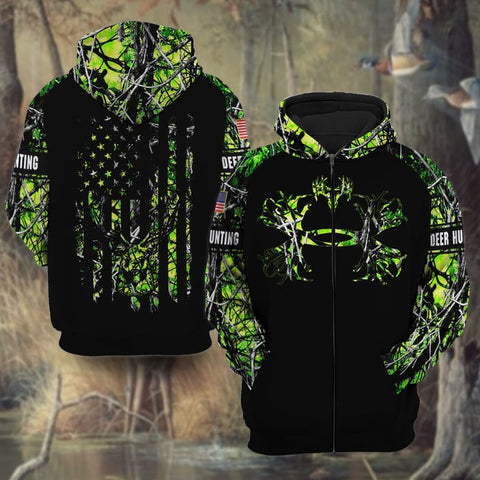 Maxcorners Personalized Name The Premium Deer Hunting Limited Edition Hoodie & Zip Hoodie