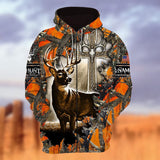 Maxcorners Personalized Name The Uniqe Deer Hunting 3D Hoodie & Zip Hoodie
