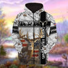 Maxcorners Personalized Name The Premium Deer Hunting Colorful 3D Hoodie & Zip Hoodie