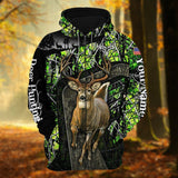 Maxcorners Personalized Name The Uniqe Deer Hunting 3D Hoodie & Zip Hoodie