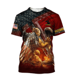 Maxcorners US Veteran - Us Veteran - Honor The Fallen Red Shirt