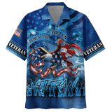 Maxcorners US Veteran - Us Veteran - Honor The Fallen Blue Shirt