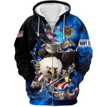 Maxcorners US Veteran - Eagle All Over Printed U.S Navy Veteran Unisex Shirts
