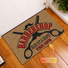Maxcorners Artsbaba Barber Shop Personalized Doormat