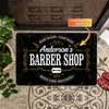 Maxcorners Welcome To Barber Shop Personalized Doormat
