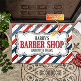 Maxcorners Welcome To Barber Shop Envelop  Personalized Doormat