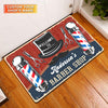 Maxcorners Personalized Name & Year Barber Shop Welcome To Doormat