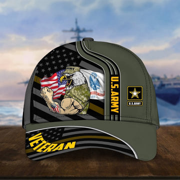 Maxcorners Premium Proud To Be A U.S Veteran Cap