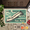 Maxcorners Barbershop Haircut And Beard Shave Salon Personalized Flashlight Doormat
