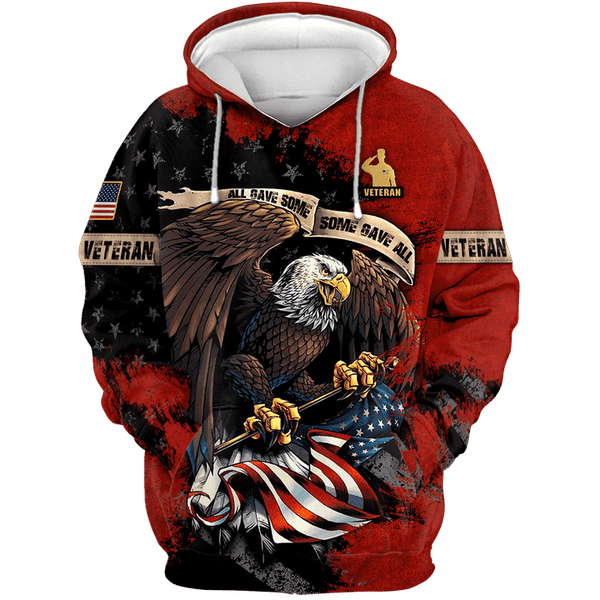 Maxcorners US Veteran - All Gave Some, Some Gave All Eagle Unisex Shirts