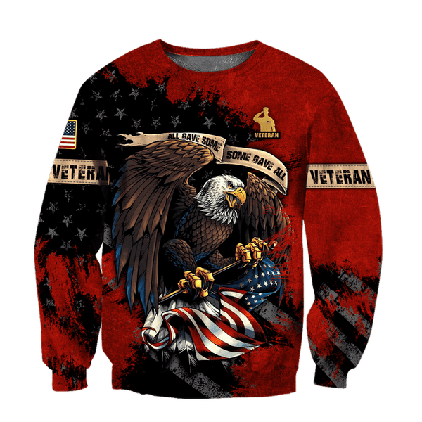 Maxcorners US Veteran - All Gave Some, Some Gave All Eagle Unisex Shirts
