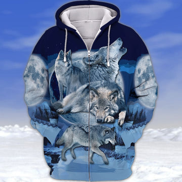 Maxcorners Native Wolf 3d Full Print