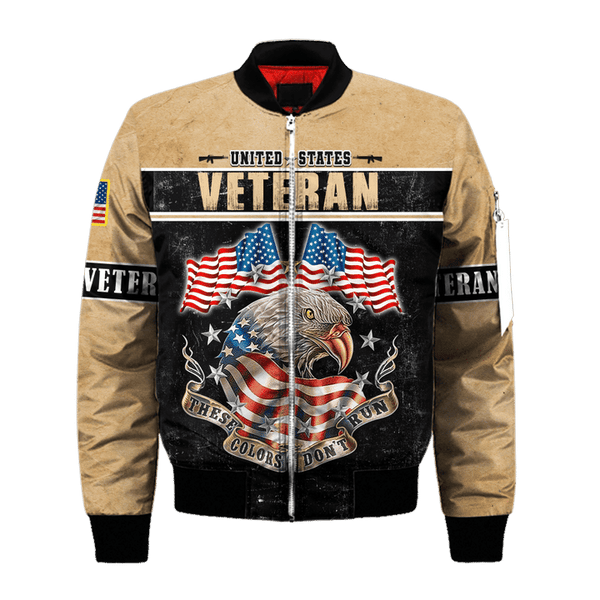 Maxcorners US Veteran - These Color Don't Run Unisex Shirts