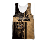 Maxcorners US Veteran - Honor The Fallen Brown Unisex Shirts