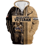 Maxcorners US Veteran - Honor The Fallen Brown Unisex Shirts