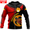 Maxcorners Aboriginal Turtle Dreamtime Red Sun Custom Name Shirts