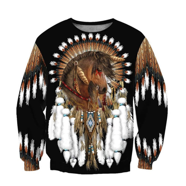 Maxcorners Horse Native American Pride Unisex