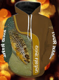 Maxcorners Personalized Name Brown Trout Gone Fishing