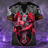 Maxcorners Red Dragon Tattoo 3D Full Print Shirts SO2612