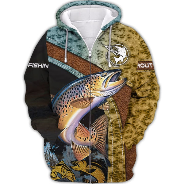 Maxcorners Trout Fishing 3D Shirt