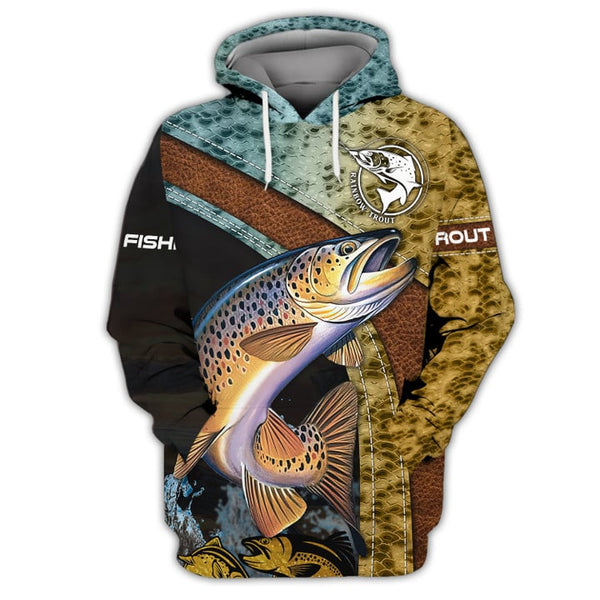 Maxcorners Trout Fishing 3D Shirt