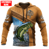 CUSTOM NAME BASS FISHING JUMPING COMBO HOODIE AND SWEATPANT