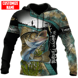 PERSONALIZED WALLEYE FISHING ALL OVER PRINTED COMBO HOODIE AND SWEATPANT FOR MEN AND WOMEN