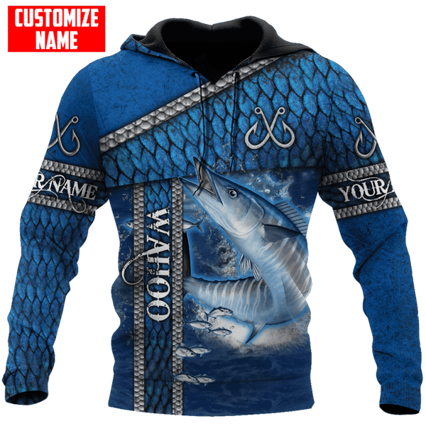 PERSONALIZED WAHOO FISH FISHING ALL OVER PRINTED COMBO HOODIE AND SWEATPANT
