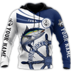 TUNA FISHING BOAT TEAM CATCH AND RELEASE FISHING CUSTOM NAME COMBO HOODIE SWEATPANTS