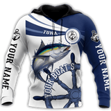 TUNA FISHING BOAT TEAM CATCH AND RELEASE FISHING CUSTOM NAME COMBO HOODIE SWEATPANTS