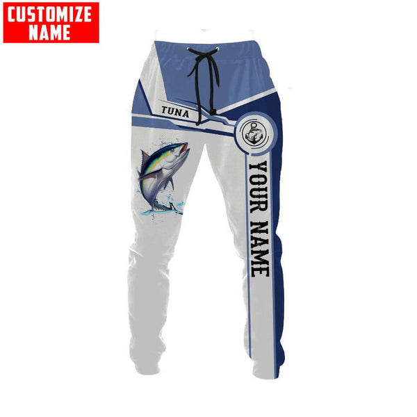 TUNA FISHING CATCH AND RELEASE FISHING CUSTOM NAME COMBO HOODIE SWEATPANTS