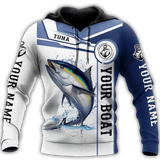 TUNA FISHING CATCH AND RELEASE FISHING CUSTOM NAME COMBO HOODIE SWEATPANTS