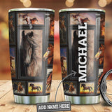 Maxcorners Personalized Horse Lover Stainless Steel Tumbler