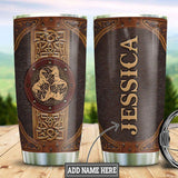 Maxcorners Personalized Celtic Horse Stainless Steel Tumbler