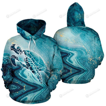 Maxcorners Turtle Abstract Ocean 3D All Over Print