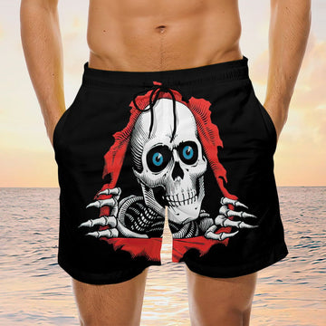 Maxcorners  Skull Cute Mens Board Shorts
