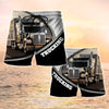 Maxcorners Trucker Men's Swim Trunks, Trucker Shorts, Truck Shorts