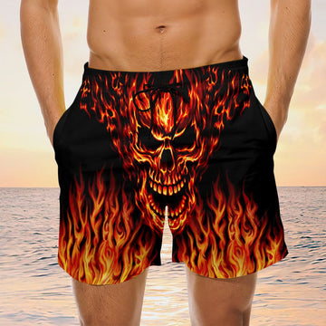 Maxcorners Skull Mens Board Shorts