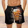 Maxcorners Skull Beer Mens Board Shorts