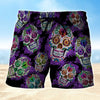 Maxcorners Sugar Skull Pattern Mens Board shorts