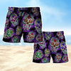 Maxcorners Sugar Skull Pattern Mens Board shorts