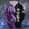 Maxcorners Violet Dragon Tattoo 3D Full Print Shirts SO2612