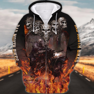 Maxcorners Zombie Biker Motorcycle Version 2 Shirt 3D SO111