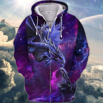 Maxcorners Purple Dragon Tattoo 3D Full Print Shirts  SO2612