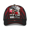 Maxcorners Ride With Pride Red Big Truck Classic Cap