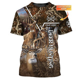 Maxcorners Deer Hunting Shirt Deer 3D  Personalized Camo SO