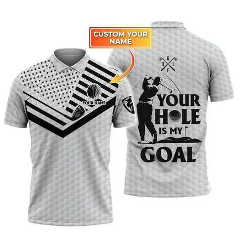 Maxcorners Golf Your Hole Is My Goal Customized Name All Over Printed Shirt