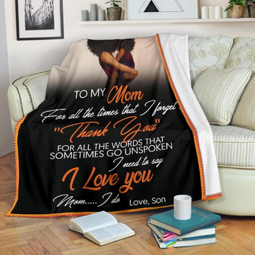 Maxcorners Mother's Day Love Mom 3D Over Printed Blanket