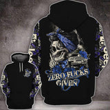 Maxcorners Jeep Skull Rose Zero F Given Blue Shirt